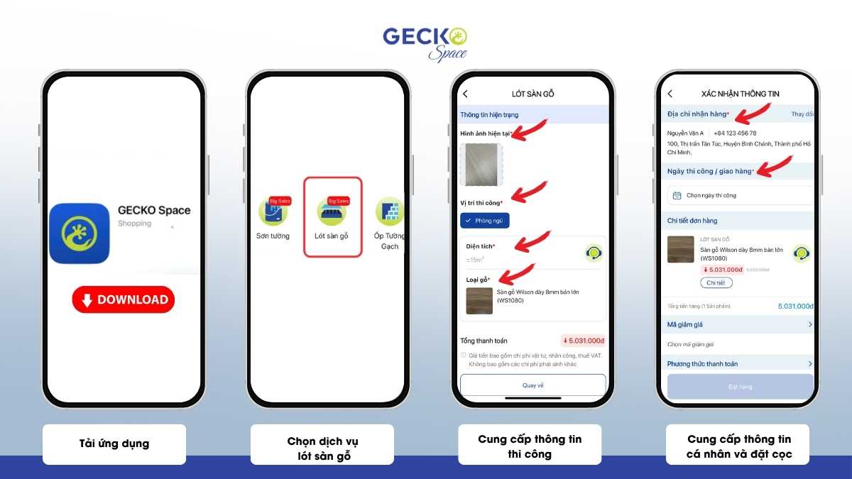 giá sàn gỗ công nghiệp 