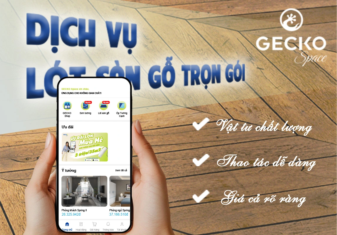dịch vụ lót sàn gỗ trọn gói